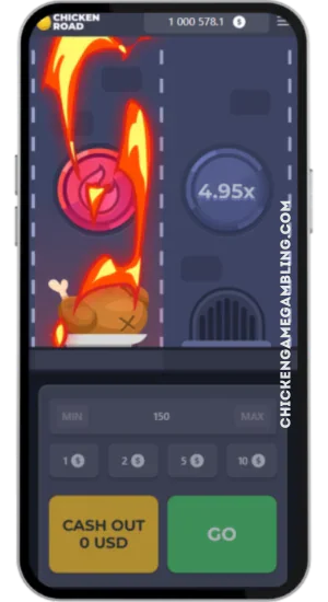 Chicken Road – défaite, poulet grillé